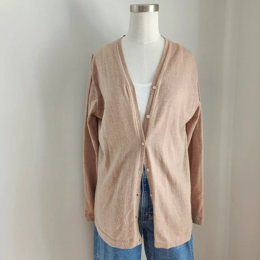 Lord & Taylor Italian Merino Wool Cardigan Size: Large - Picture 9 of 14